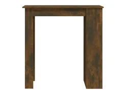 Mesa alta con estante roble ahumado 102x50x103,5 cm