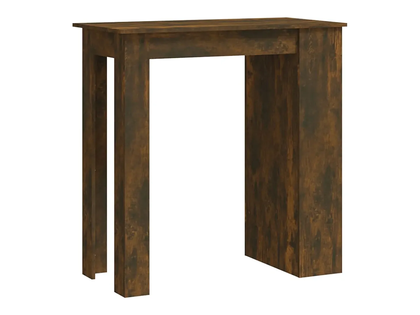 Mesa alta con estante roble ahumado 102x50x103,5 cm