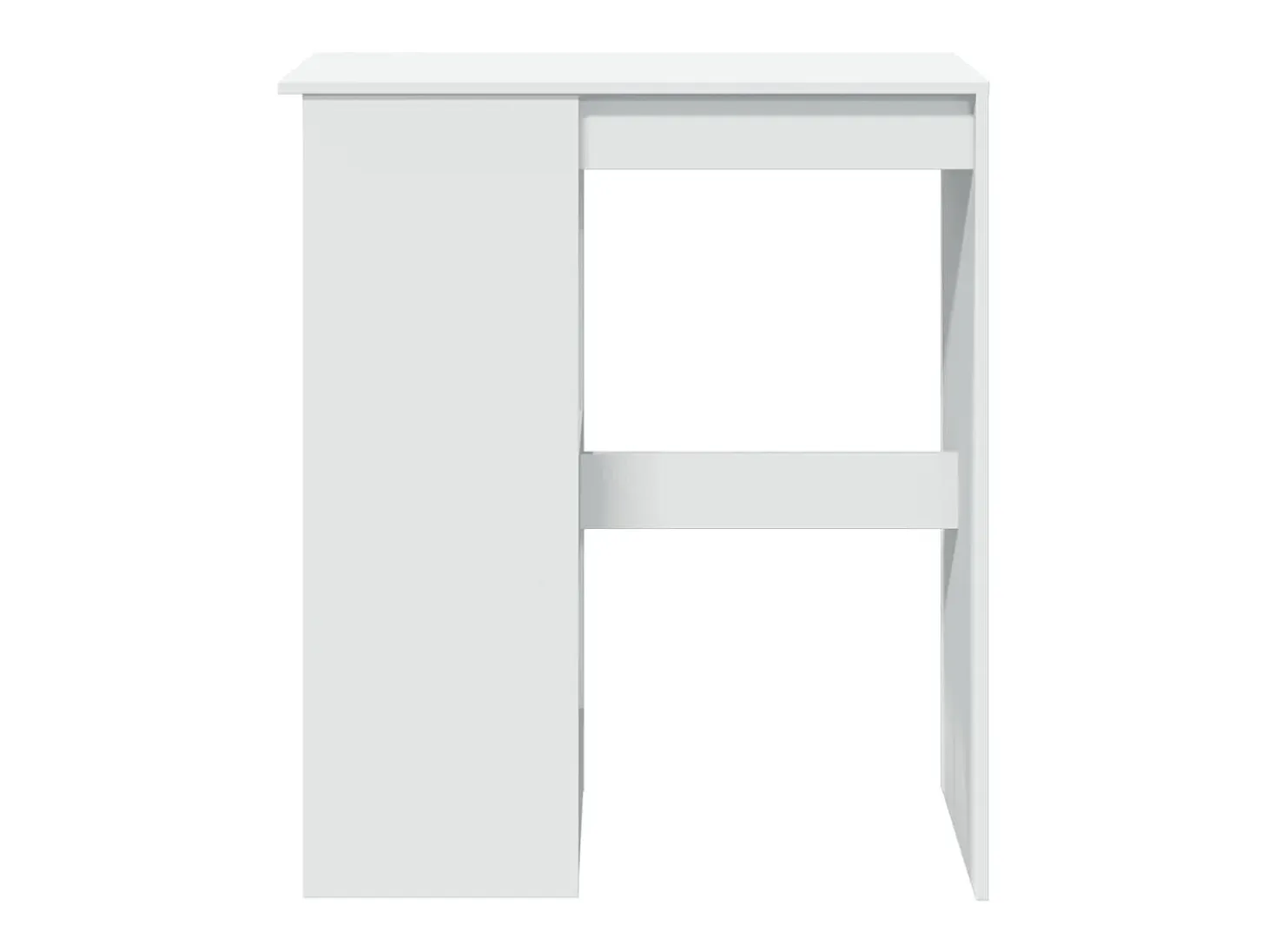 Mesa alta con estantes madera ingeniería 90x47,5x103,5 cm