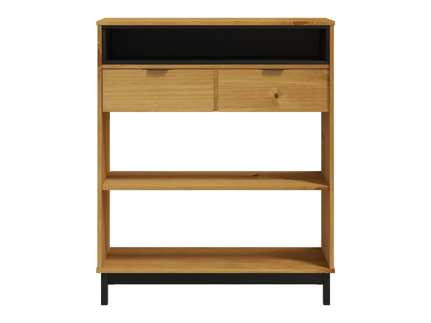 Mesa alta de bar FLAM madera maciza de pino 92x45x110 cm ES856660
