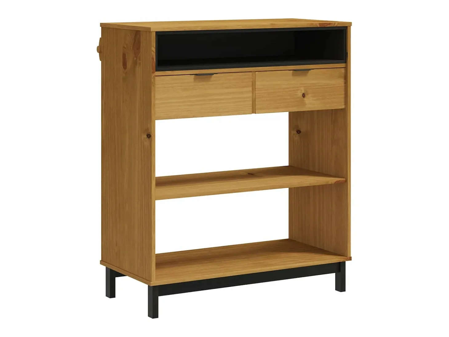 Mesa alta de bar FLAM madera maciza de pino 92x45x110 cm ES856660