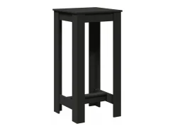 Mesa alta de bar madera de ingeniería negra 51x50x103,5 cm