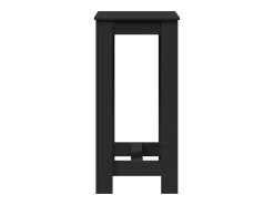 Mesa alta de bar madera de ingeniería negra 51x50x103,5 cm