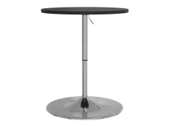 Mesa alta de bar madera ingeniería y acero negra 60x60x90 cm ES127063