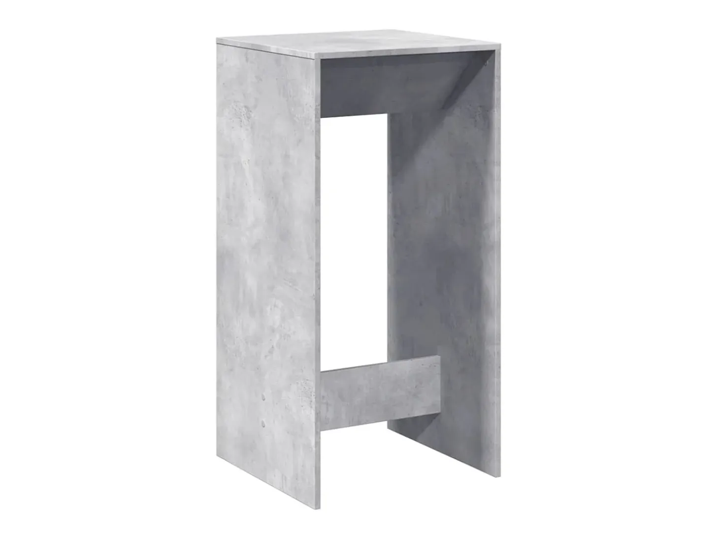Mesa alta de bar madera ingeniería gris hormigón 51x50x103,5 cm
