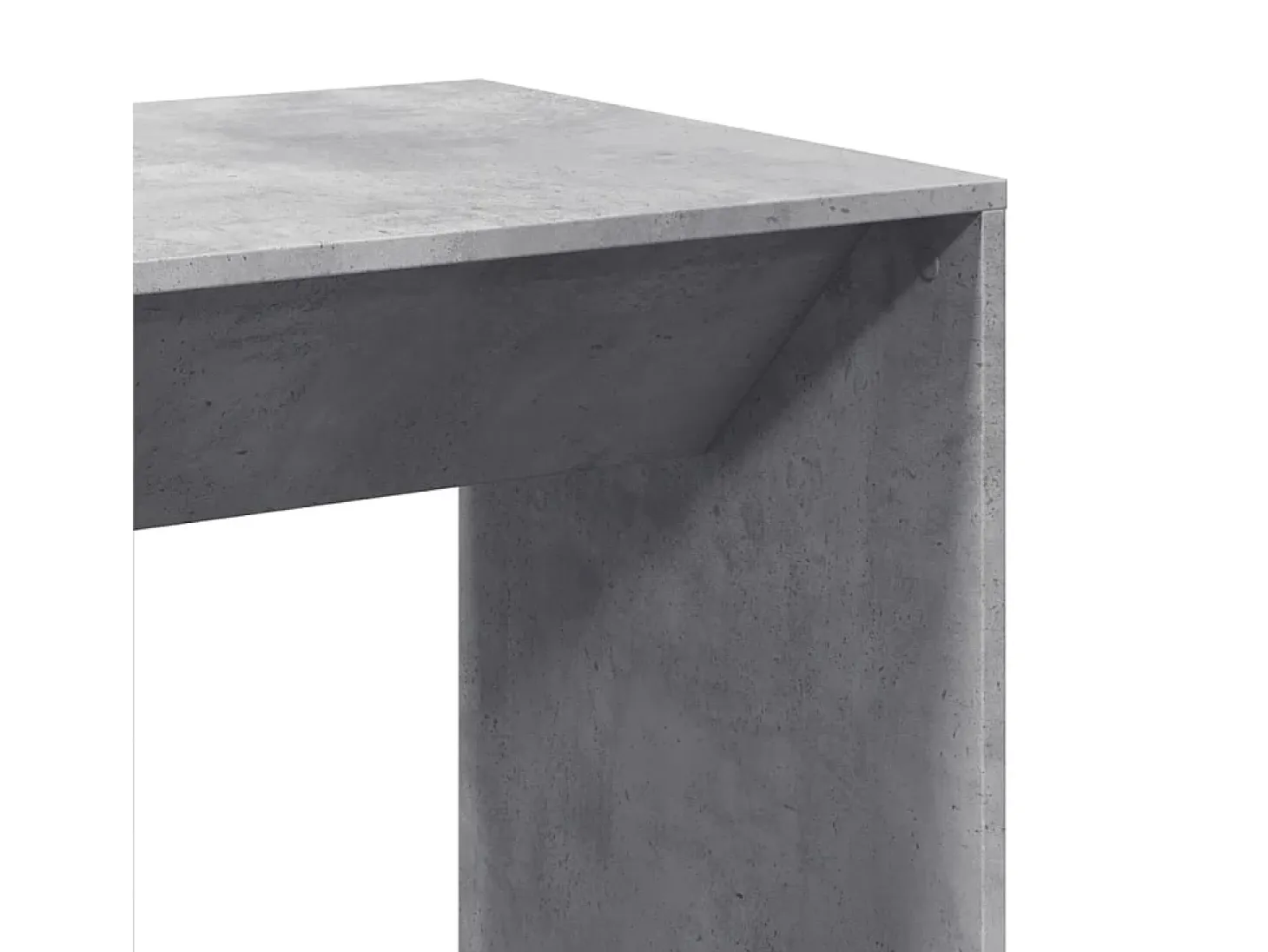 Mesa alta de bar madera ingeniería gris hormigón 51x50x103,5 cm