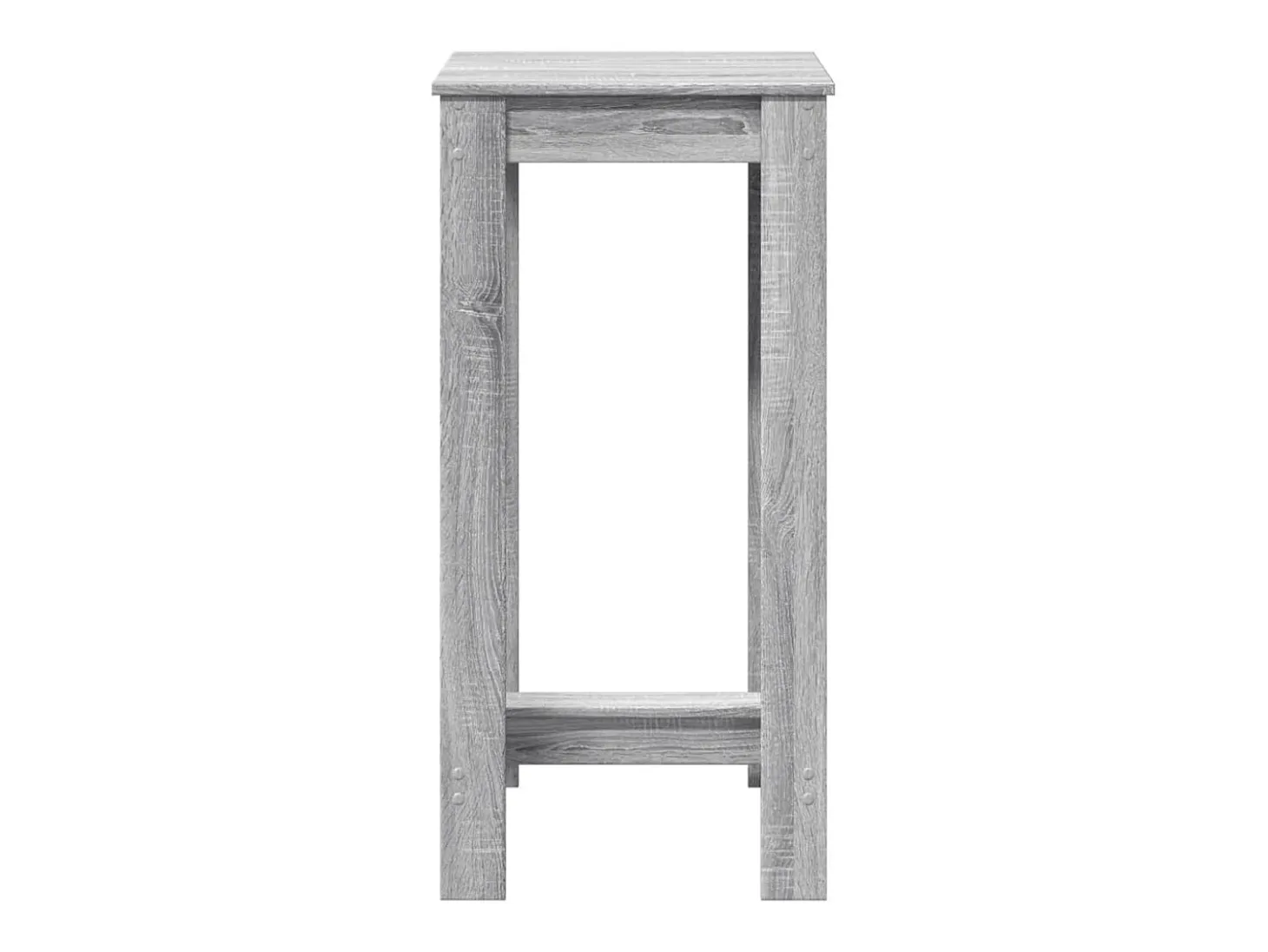 Mesa alta de bar madera ingeniería gris Sonoma 51x50x103,5 cm