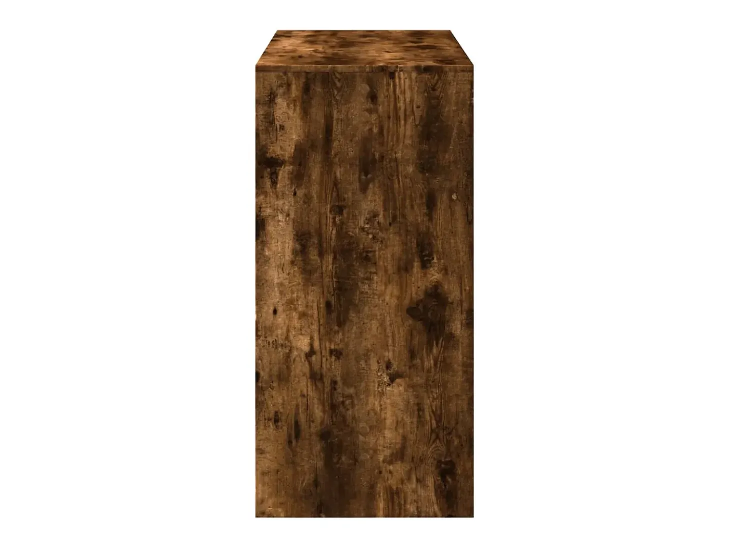 Mesa alta de bar madera ingeniería roble ahumado 102x50x103,5cm