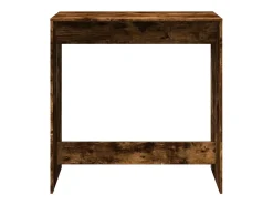 Mesa alta de bar madera ingeniería roble ahumado 102x50x103,5cm