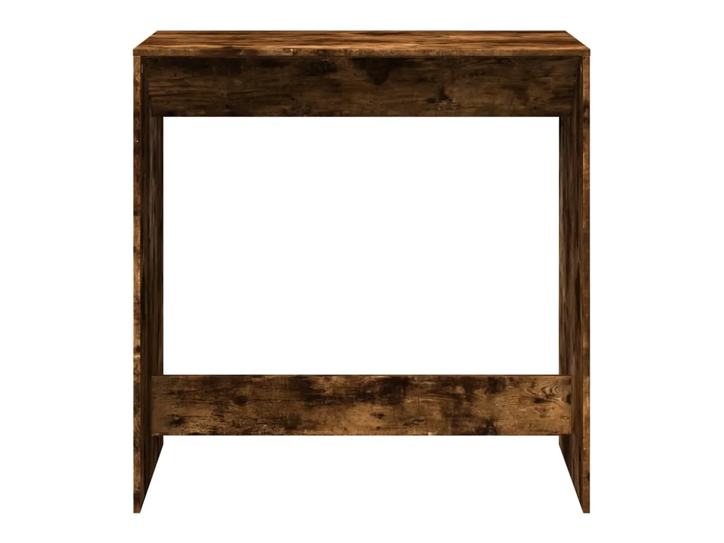 Mesa alta de bar madera ingeniería roble ahumado 102x50x103,5cm