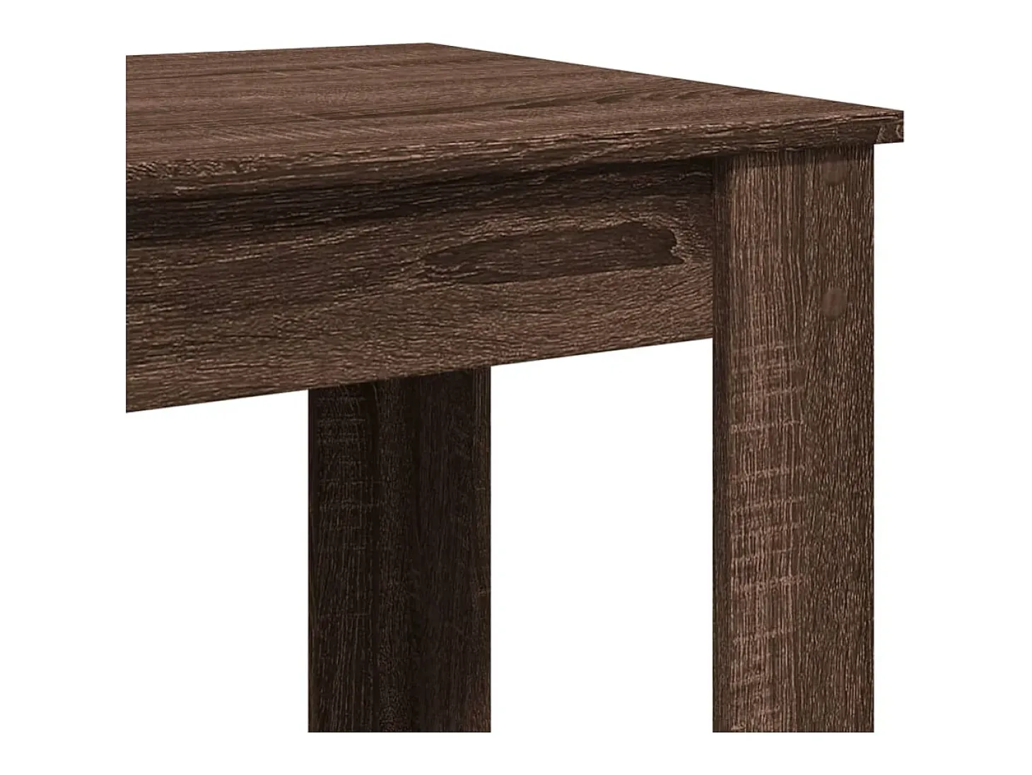 Mesa alta de bar madera ingeniería marrón roble 102x50x103,5 cm