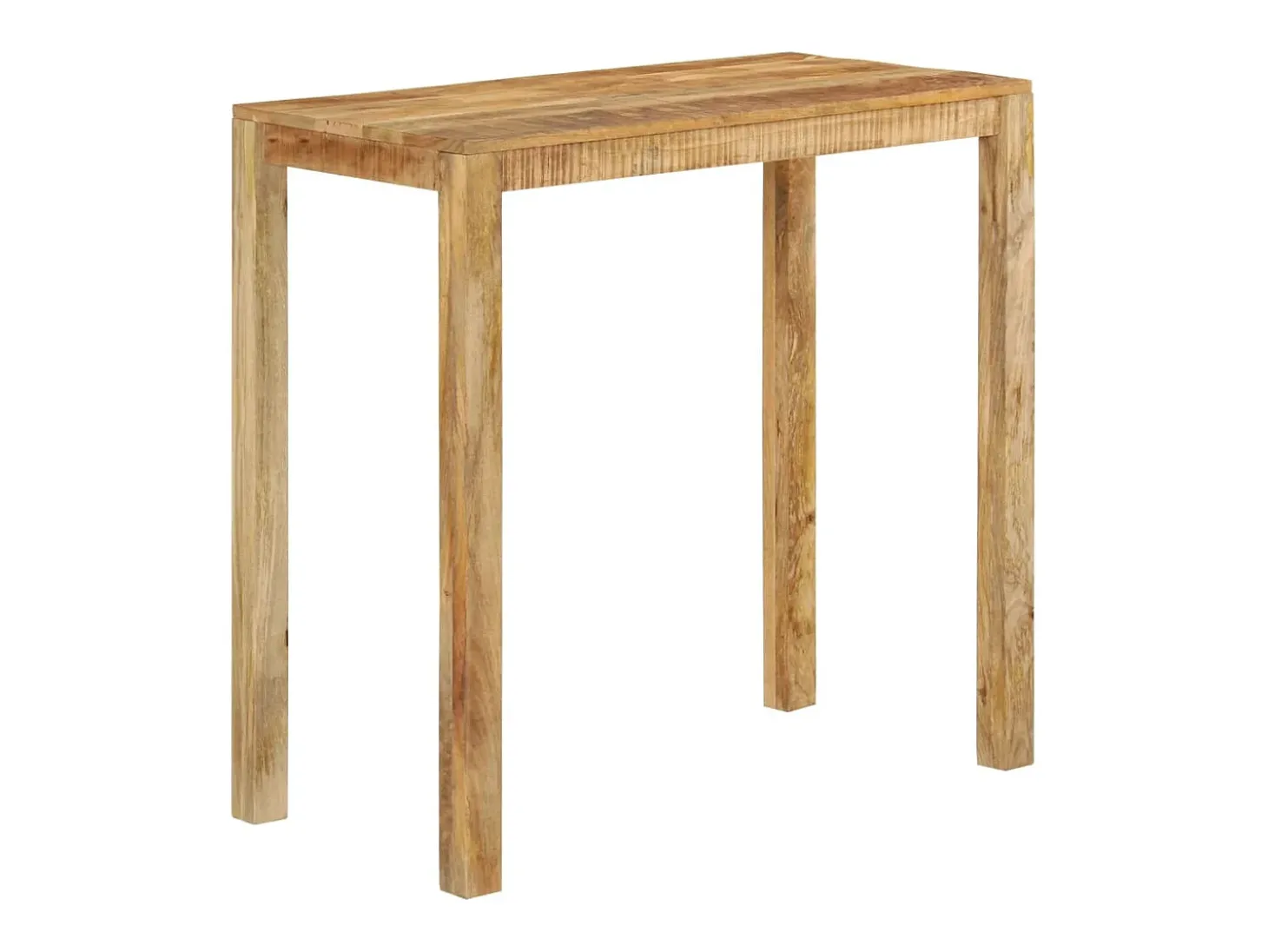 Mesa alta de bar madera maciza de mango 112x55x108 cm