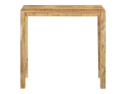 Mesa alta de bar madera maciza de mango 112x55x108 cm