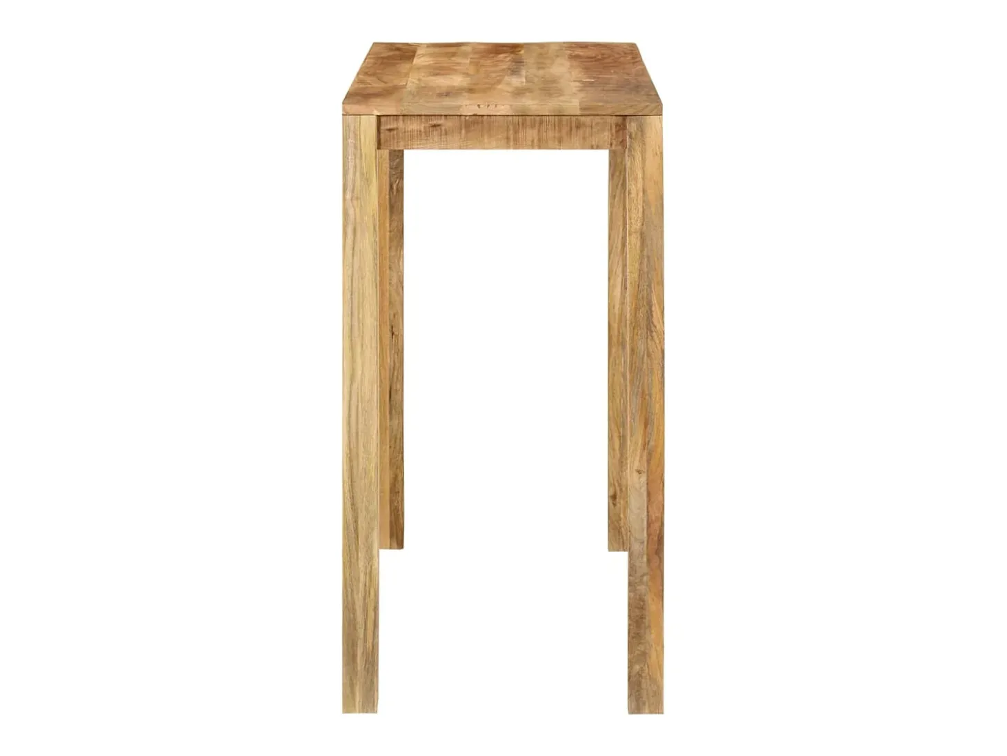 Mesa alta de bar madera maciza de mango 112x55x108 cm