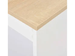 Mesa alta de bar/bistro con estante blanca 110 cm 0902052