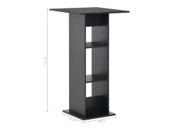 Mesa alta de bar/bistro negra 110 cm 0902114