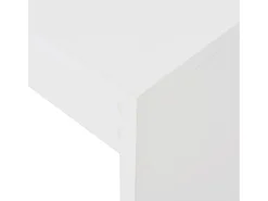 Mesa alta de cocina con estantería blanco 110x50x103 cm