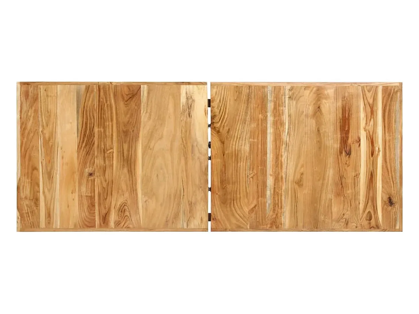Mesa alta de cocina de madera maciza de acacia 180x70x107 cm