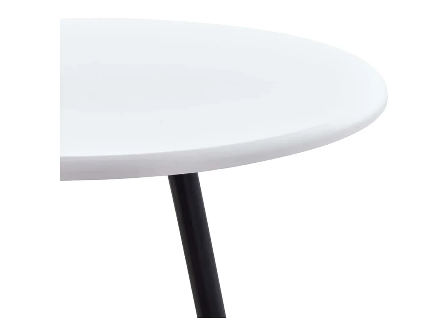 Mesa alta de cocina MDF blanco 60x107,5 cm