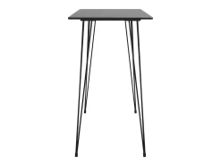 Mesa alta de cocina negro 120x60x105 cm ES864866