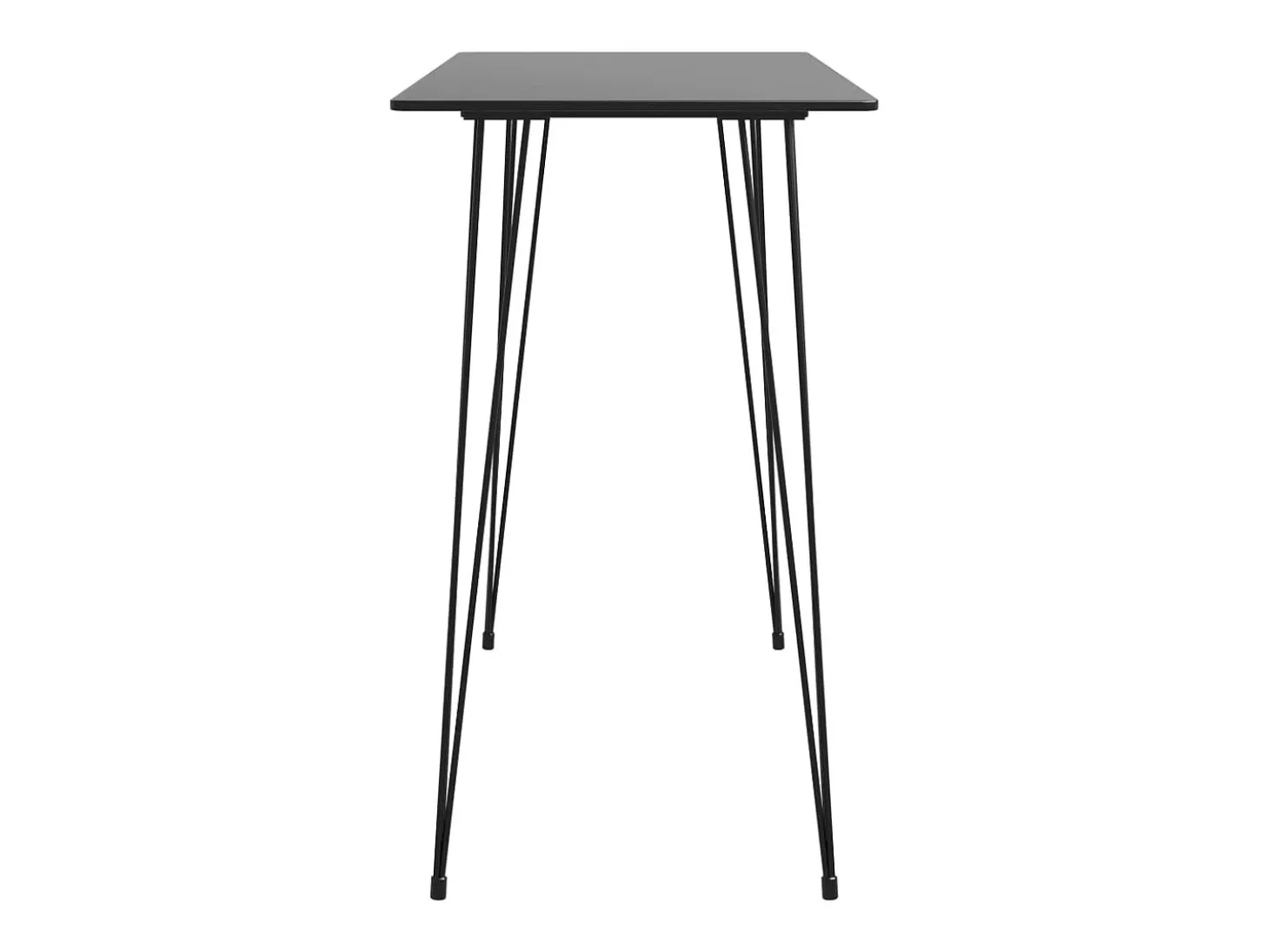 Mesa alta de cocina negro 120x60x105 cm ES864866