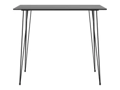 Mesa alta de cocina negro 120x60x105 cm ES864866