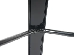 Mesa alta MCW-A73 con tablero de madera incluido, negro