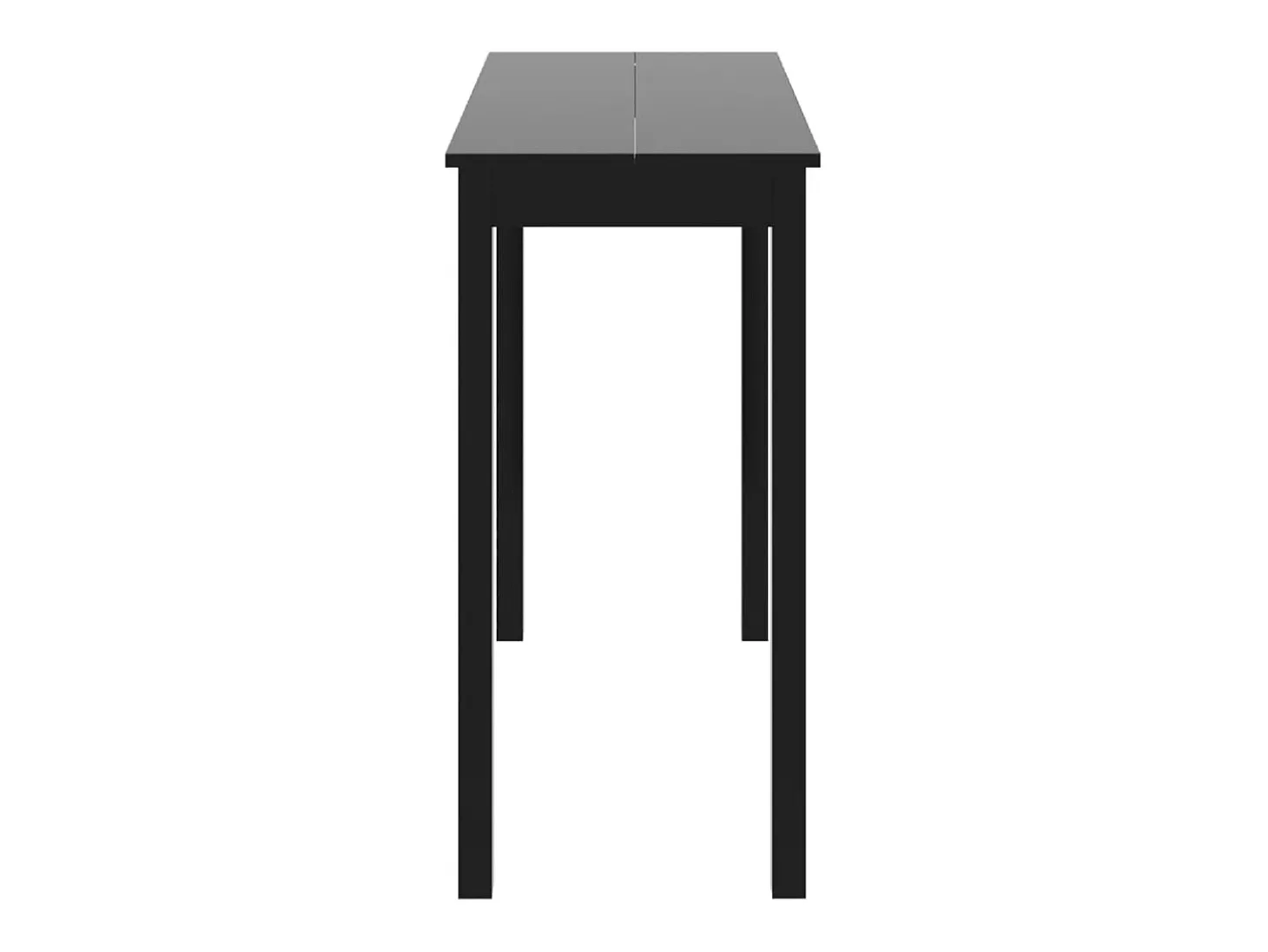 Mesa alta negra de MDF 115x55x107 cm ES726050