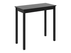 Mesa alta negra de MDF 115x55x107 cm