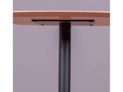 Mesa alta para bar de estilo industrial, 106cm de altura y 60x60cm - Pub - Roble