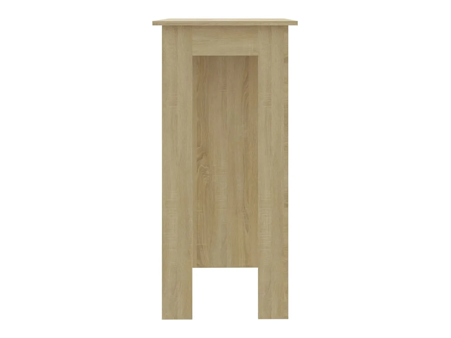 Mesa bar con estante contrachapada roble Sonoma 102x50x103,5 cm ES109584