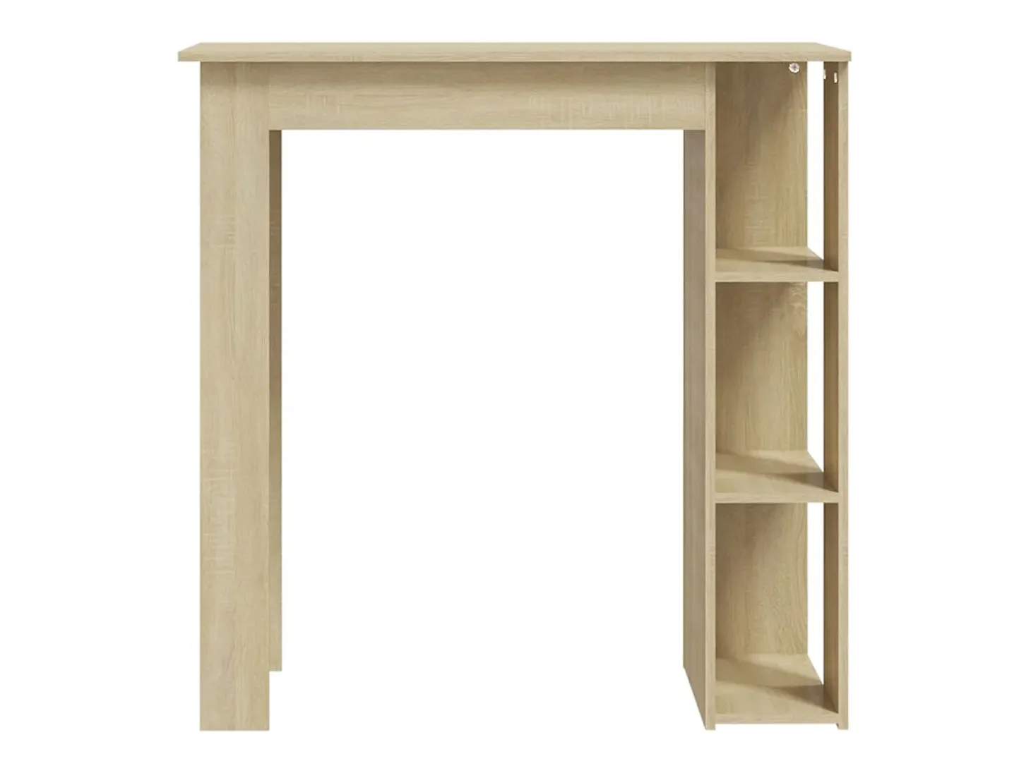 Mesa bar con estante contrachapada roble Sonoma 102x50x103,5 cm ES109584