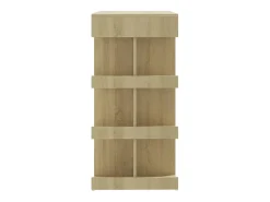 Mesa bar estante almacenaje contrachapada roble 100x50x101,5 cm