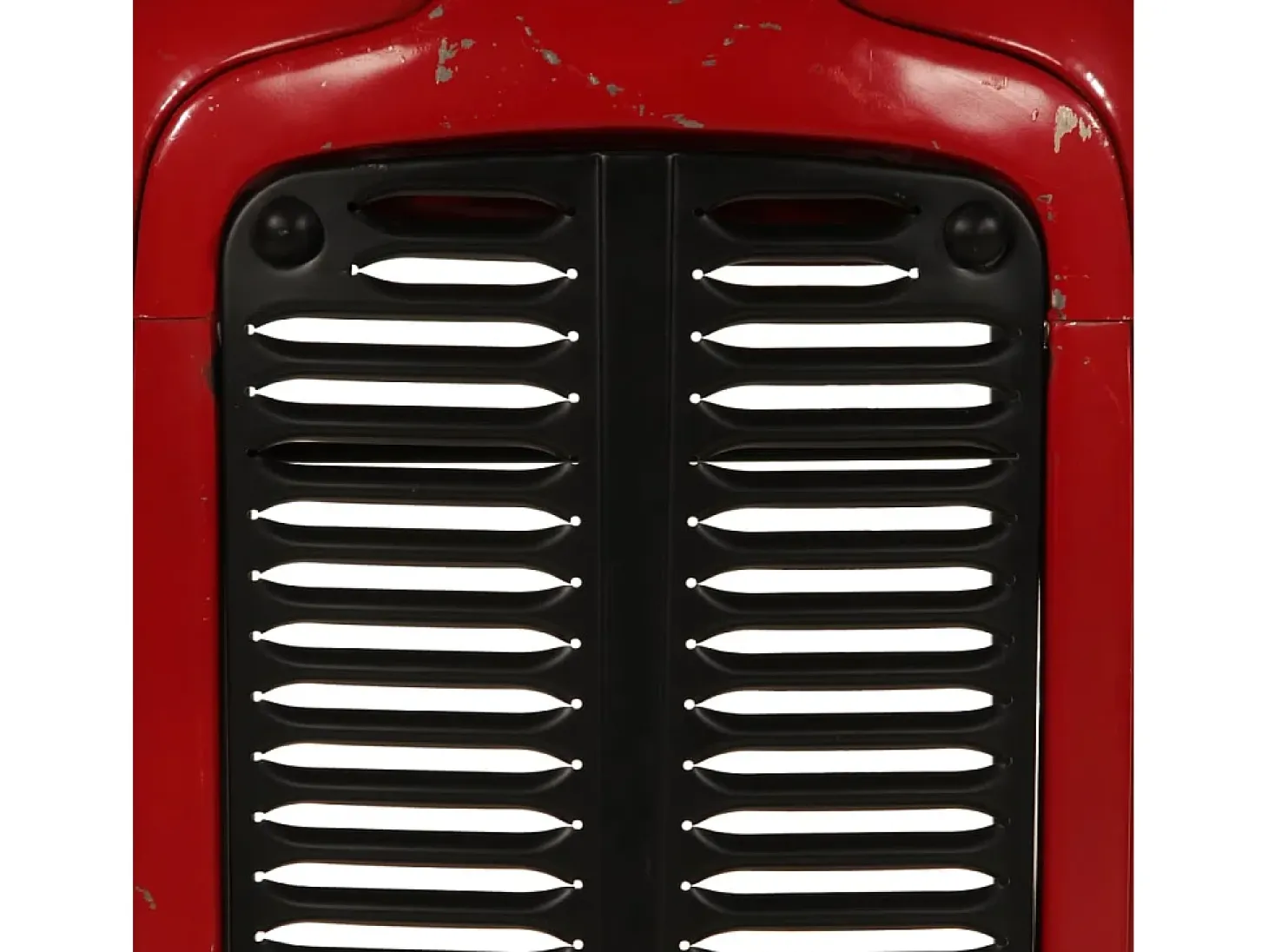 Mesa bar tractor madera maciza mango rojo y marrón 55x120x107cm
