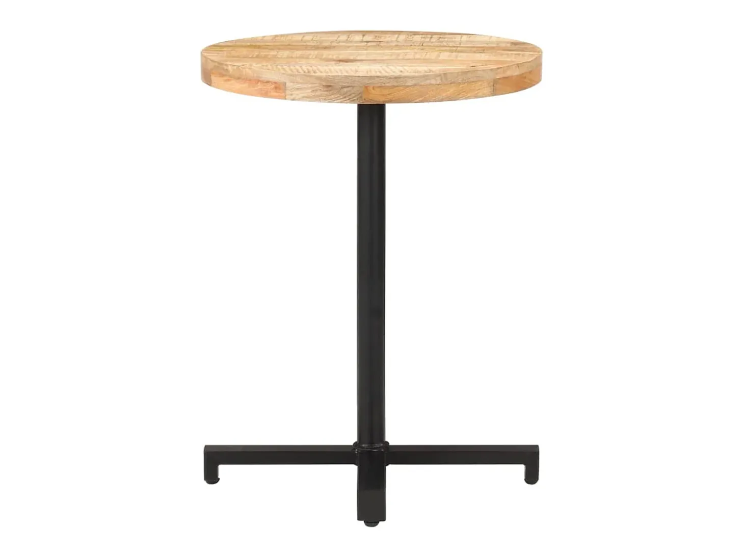 Mesa bistro redonda Ø60x75 cm Madera de mango en bruto