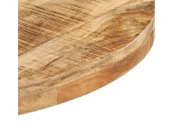 Mesa bistro redonda Ø60x75 cm Madera de mango en bruto