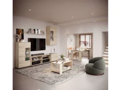 Mesa Comedor Fija Nur Contemporánea Roble Sonoma 138x80 cm