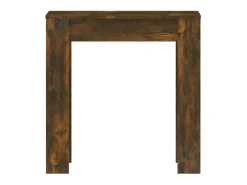 Mesa comedor madera contrachapada roble ahumado 140x74,5x76 cm ES642049