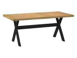 Mesa comedor NOAIN patas forma X madera maciza pino 180x90x75cm