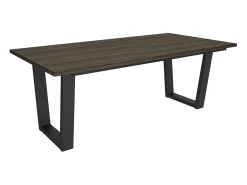 Mesa Comedor, 194x90x74 cm, Para 10 Comensales, Muebles Comedor, Roble oscuro