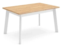 Mesa Comedor, 140x90x75cm, Para 6 comensales, Patas de madera, Roble