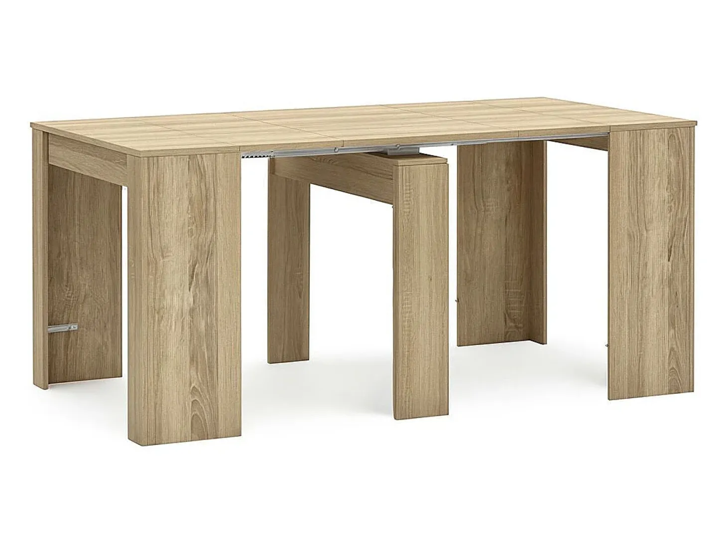 Mesa consola extensible en roble canadian 50-235x90 cm Denis Roble Canadian
