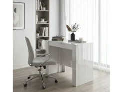 Mesa consola extensible en blanco 50-235x90 cm Denis Blanco