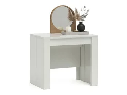 Mesa consola extensible en blanco 50-235x90 cm Denis Blanco