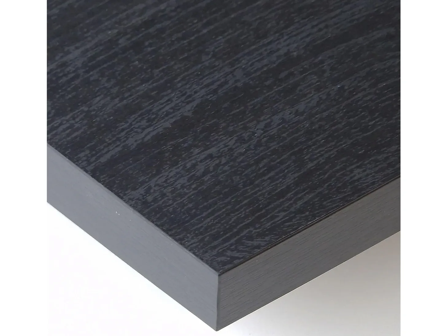 Mesa Consola extensible, 160x90x73cm, Para 8 comensales, Patas madera maciza, Roble y negro