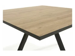 Mesa cuadrada de comedor Beli acabado natural, 77cm(alto) 136cm(ancho) 136cm(largo)