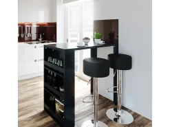 Mesa de bar antracita 57x117x106