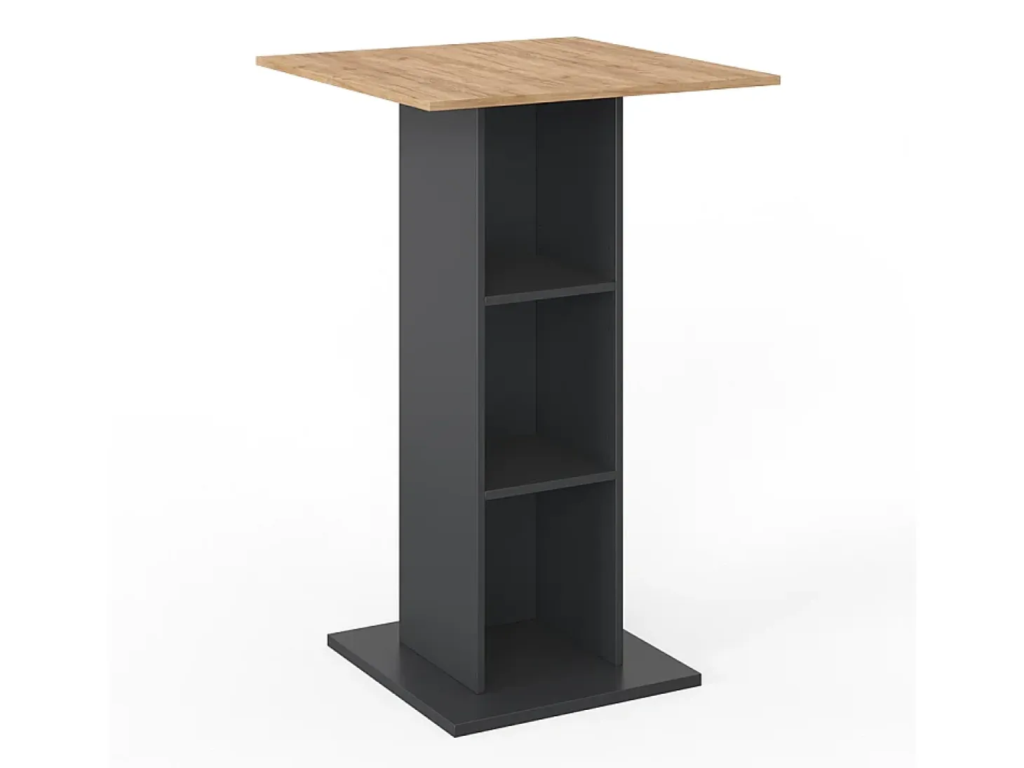 Mesa de bar antracita 70x70x109 rodeo