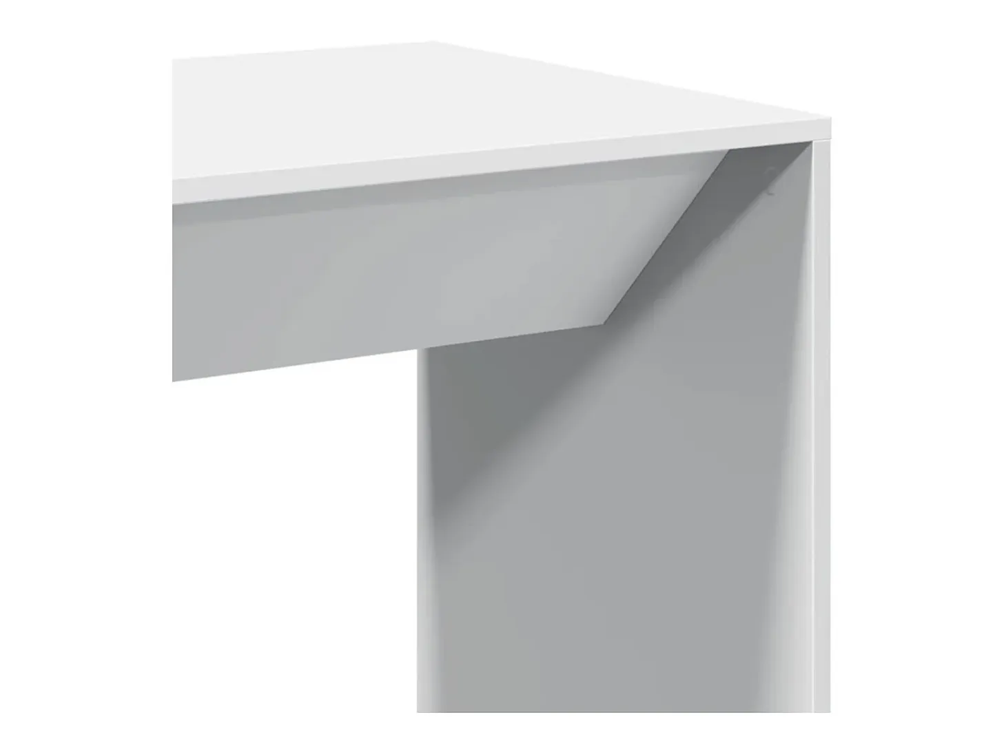 Mesa de bar blanca 51x50x103,5 cm madera de ingeniería