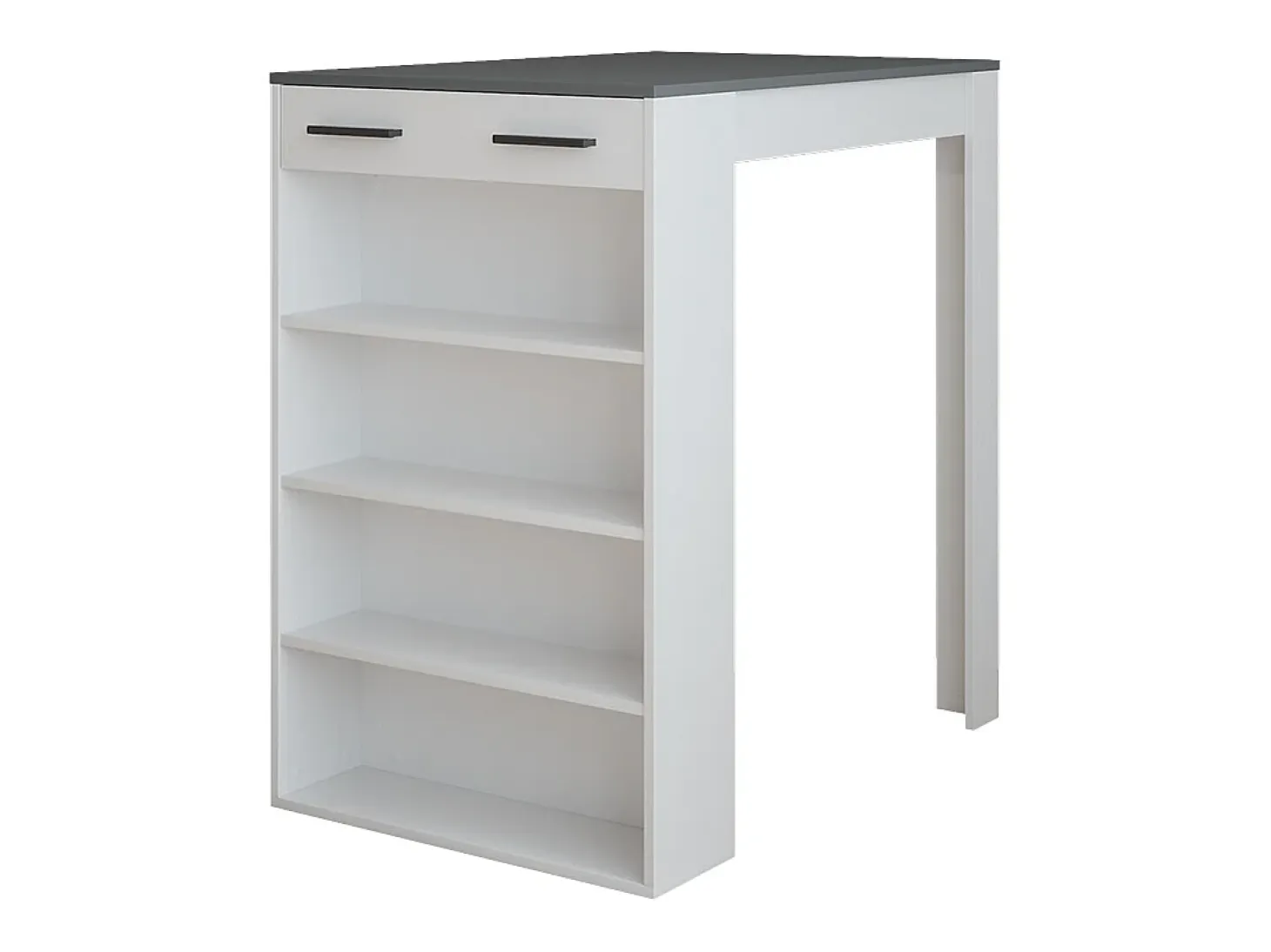 Mesa de bar blanco/antracita 67x100x106 repose